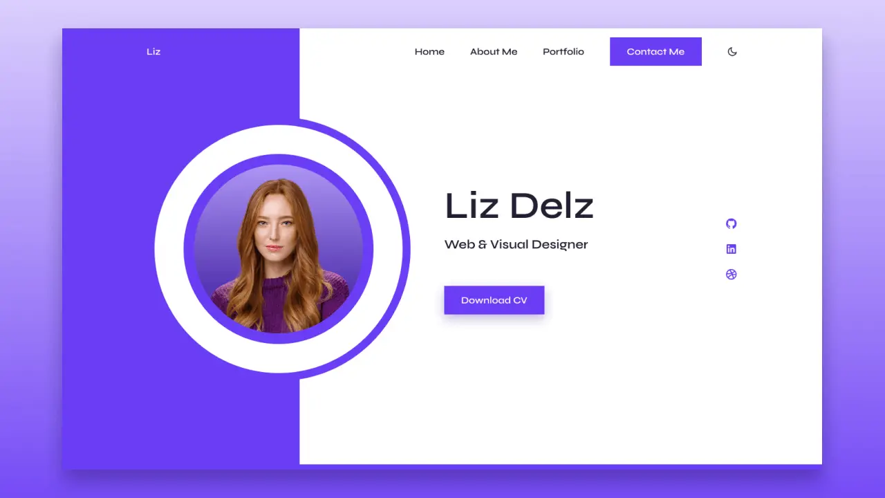 Responsive Portfolio Website Liz